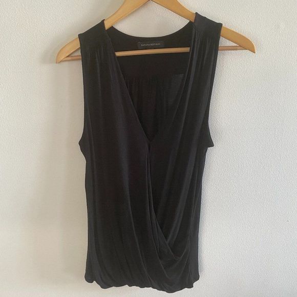 Banana Republic Drape Front Tank Top, S (y31) - Picture 3 of 13